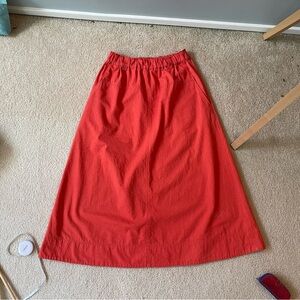Burnt orange Women's Skirt maxi A line full
